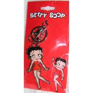  Betty Boop in Red Dress Attachable Keychain: Toys & Games