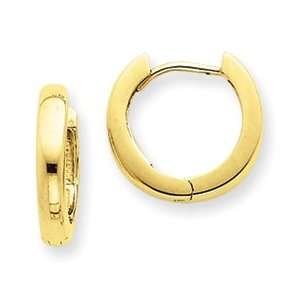  14k Yellow Gold 2.75mm Hoop Earrings: Jewelry