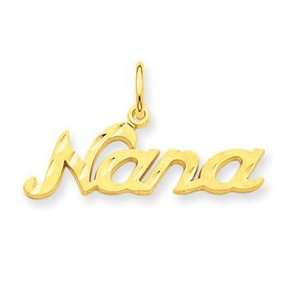  14k Yellow Gold Nana Charm: Jewelry