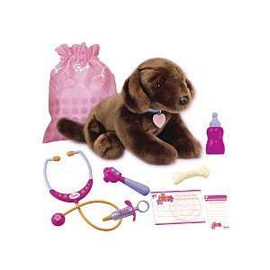    Kid Designs Barbie Pet Doctor Kit with Chocolate Lab Toys & Games