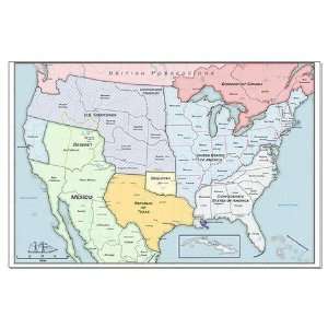  Aces Eights political map Large Poster by CafePress 