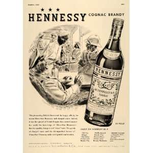  1937 Ad Hennessy Cognac Brandy British Empire Soldiers 