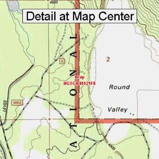  USGS Topographic Quadrangle Map   Bray, California (Folded 