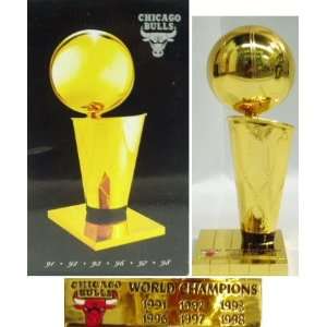   : Chicago Bulls Gold NBA Championship Mini Trophy: Sports & Outdoors