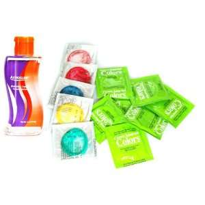  Beyond Seven Assorted Colors Latex Condoms Lubricated 48 
