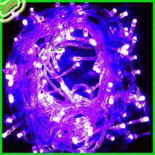 Purple 10M 100LED Wedding Party Family Fairy String Christmas LED 