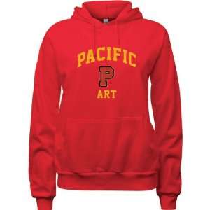 Pacific Boxers Red Womens Art Arch Hooded Sweatshirt  