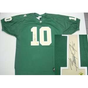 Signed Brady Quinn Jersey   Authentic:  Sports & Outdoors