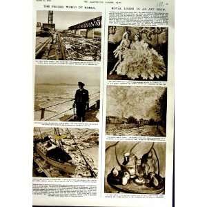  1952 KOREA IMJIN RIVER MOUNTS BAY SHIP ART SISLEY SMITH 