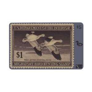 Collectible Phone Card Duck Hunting Permit Stamp Card #14 Void After 