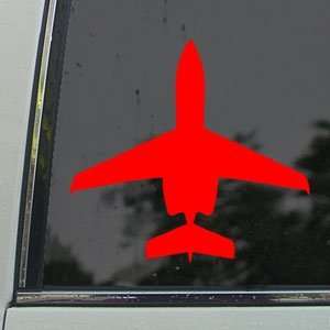  Hawker Beechcraft 850XP Jet Red Decal Window Red Sticker 