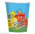 Bob The Builder Birthday Party Paper Cups  New!!