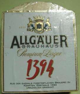 ALLGAUER BRAUHAUS 1394 Beer Tap Handle, Marker, GERMANY  