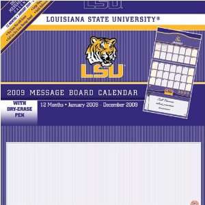 LSU Tigers NCAA 12 Month Message Board Calendar  Sports 