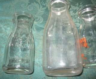 Antique Vintage Milk Bottles Massachusett Whiting OakGrove Farm Lolas 