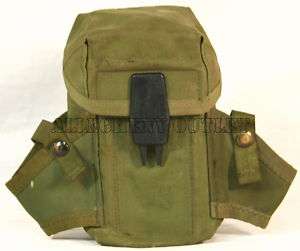  ARMY SURPLUS 3 MAG AND 2 GRENADE CARRIER POUCH Small Arms Ammo Case