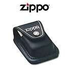 Zippo Lighter Black Leather Pouch w/ Belt Loop   New