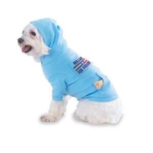 HILLARY FOR PRESIDENT Hooded (Hoody) T Shirt with pocket for your Dog 