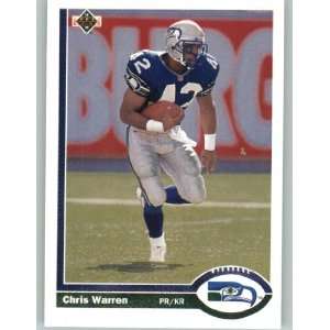  1991 Upper Deck #513 Chris Warren   Seattle Seahawks 
