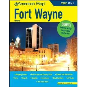  American Map 610989 Fort Wayne, Indiana Street Atlas 