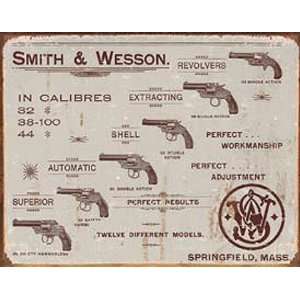  Smith Wesson Revolvers Metal Tin Sign Nostalgic NIB: Home 