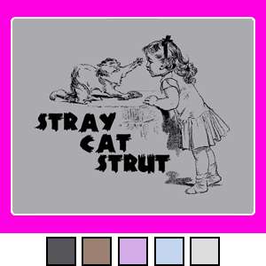Women STRAY CATS Strut Punk Rockabilly Lady Shirt S 3XL  