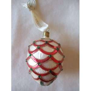   Waterford Holiday Heirlooms Jeweled Pine Cone Christmas Ornament: Home