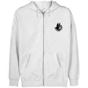  Wofford Terriers Youth White Logo Applique Full Zip Hoody 