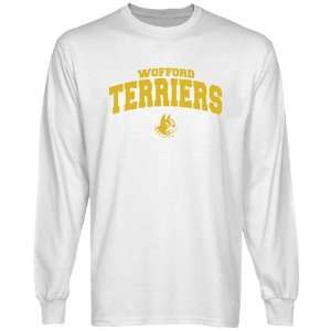 NCAA Wofford Terriers White Logo Arch Long Sleeve T shirt  