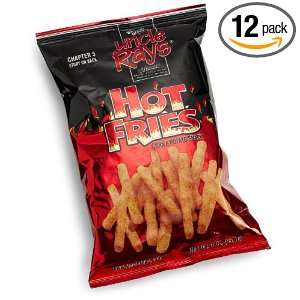 Uncle Rays Hot Fries, 3 Ounce Bags (Pack of 12)  Grocery 