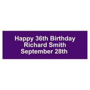  Personalized Solid Purple Banner   Small   Office Fun 