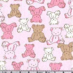   Little Bear Baby Pink Fabric By The Yard: Arts, Crafts & Sewing