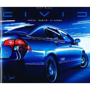  2007 Honda Civic Sedan Si Hybrid Sales Brochure 