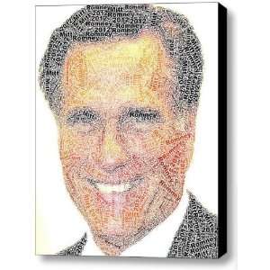 Mitt Romney Word Mosaic Incredible Framed 9x11 Inch Limited Edition 