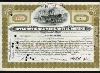 TITANIC Intern. Mercantile Marine Jacquelin De Coppet  