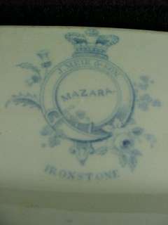 Meir Ironstone Mazura Blue Transferware Platter 1845  