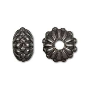  Black Finish Pewter 10mm Joy Large Hole Bead: Arts, Crafts 