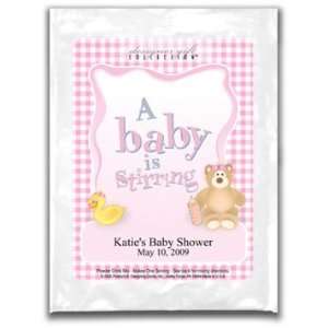 Baby Shower Cosmopolitan Mix Favors : Gingham Pink: Personalized 