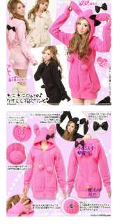 Japan new style cute rabbit hoodie jacket (4 color)  