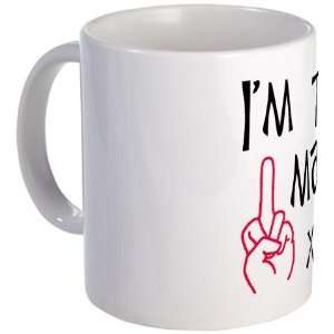  60th birthday middle finger salute Humor Mug by  
