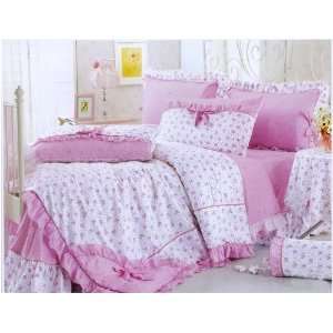  Bedding lady princess romantic rural pink lace cotton is 