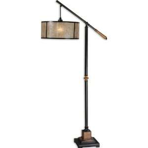   Sitka Lamps Aged Black Metal Accented With Solid Wood Details Finished