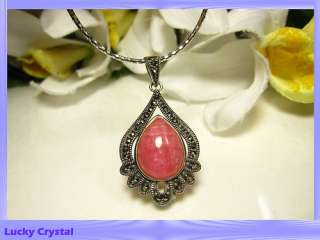 Lucky Crystals Rhodochrosite Pendent A68141  