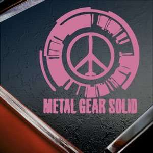  Metal Gear Solid Pink Decal PS3 Snake Truck Window Pink 