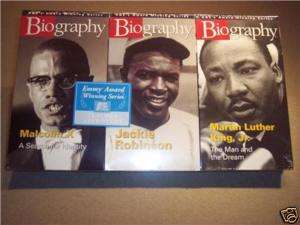 Biography VHS Set 3 videos Martin Luther King Jr.  