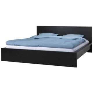 Ikea Malm Black Twin Size Bed Frame Height Adjustable 