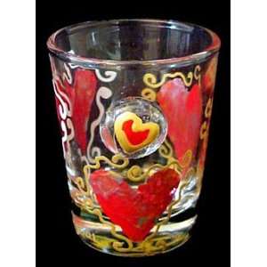  Hearts of Fire Design   Hand Painted   Collectible Shot 