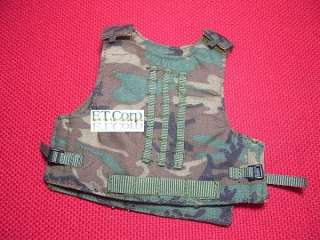 Custom 1/6 Tactical Vest #13Woodland MOLLE Interceptor  