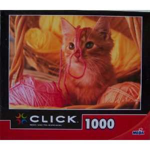  Mega Brands Click Oh Fred Kitty Cat 1000 Piece Jigsaw 