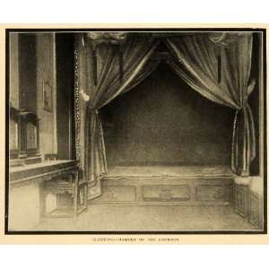 1903 Print Emperor Sleeping Chamber Bedroom Forbidden City Imperial 